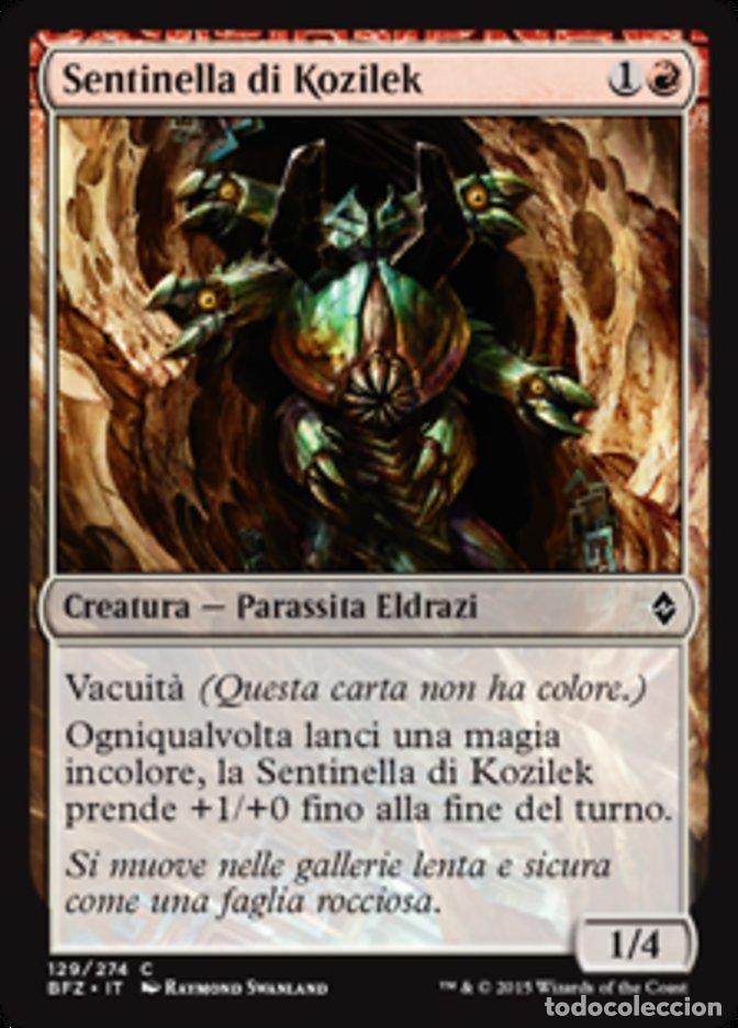 Trading Cards: Carta MTG-Sentinella di Kozilek-Battaglia per Zendikar-N.129-ITA-EX-Common - Magic the Gathering
