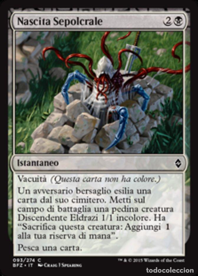Trading Cards: Carta MTG-Nascita Sepolcrale-Battaglia per Zendikar-N.093-ITA-EX-Common - Magic the Gathering