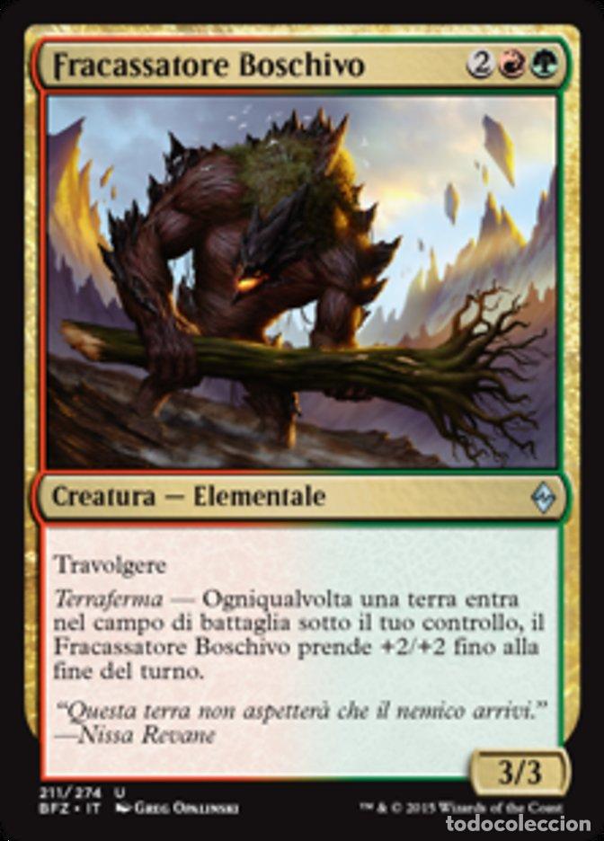 Trading Cards: Carta MTG-Fracassatore Boschivo-Battaglia per Zendikar-N.211-ITA-EX-Uncommon - Magic the Gathering