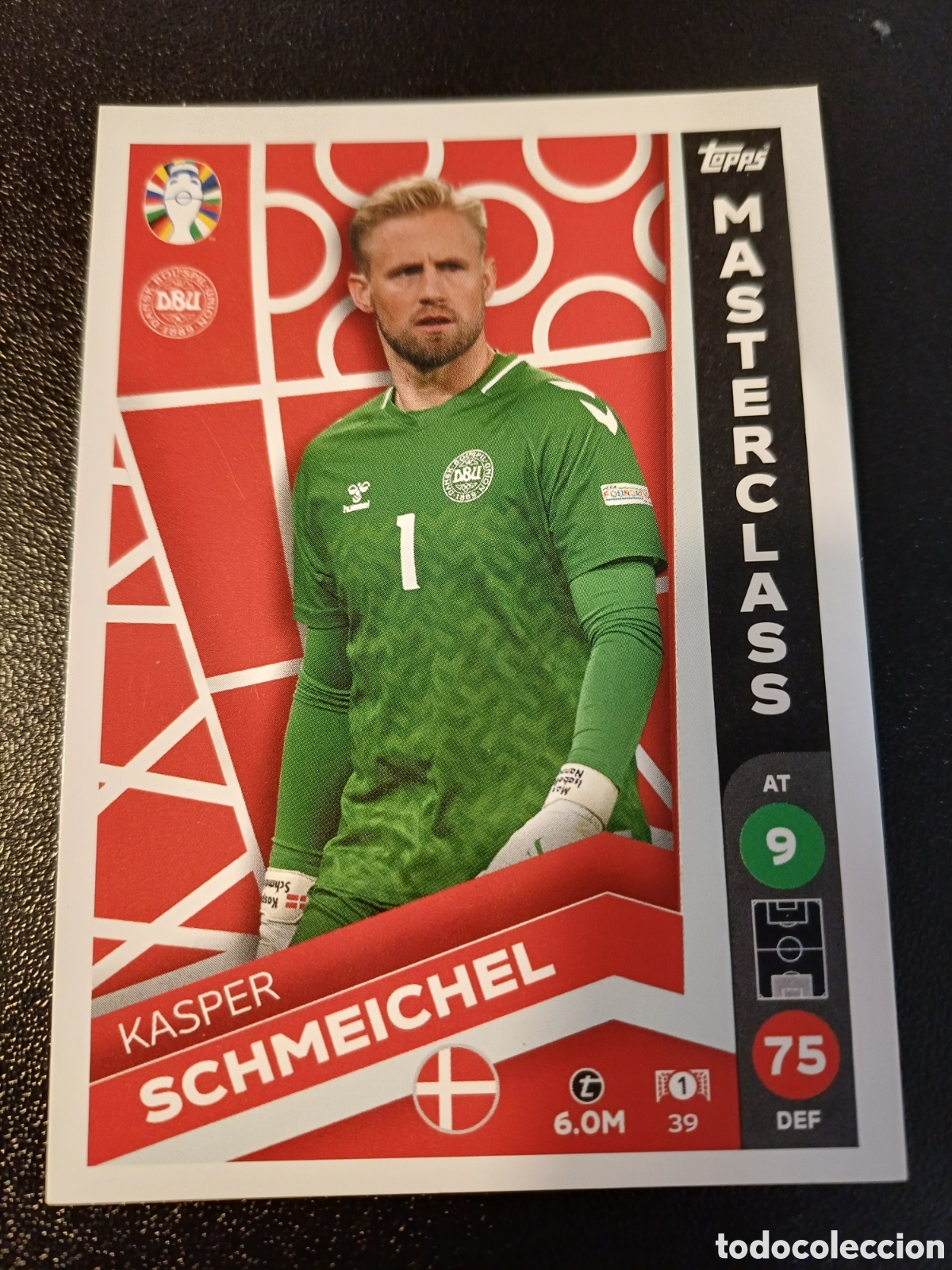 Cartes &agrave; &Eacute;changer: #39 KASPER SCHMEICHEL DINAMARCA TOPPS MATCH ATTAX EURO 2024 LIDL