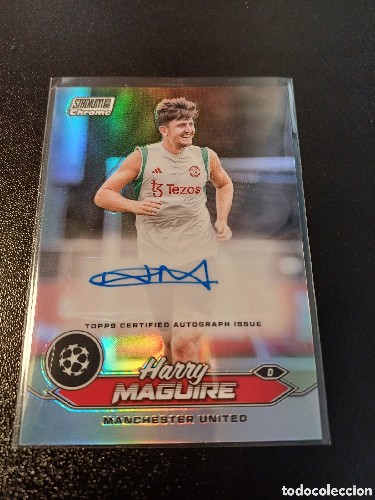 Cartes &agrave; &Eacute;changer: #CA-HM HARRY MAGUIRE AUTO MANCHESTER UNITED TOPPS STADIUM CLUB CHROME