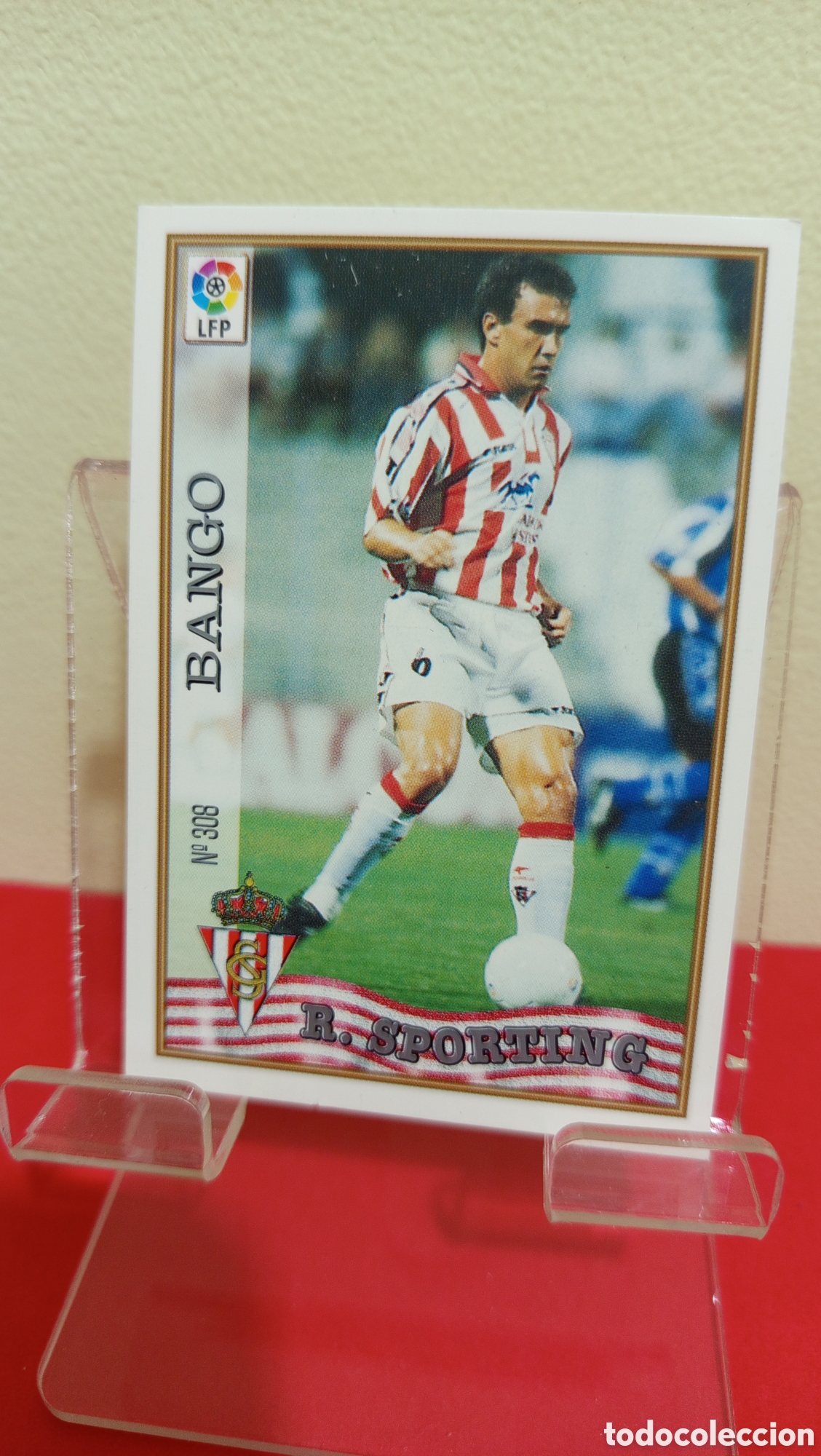 Trading Cards: ❇️ CROMO TRADING CARD BANGO 308 SPORTING DE GIJON 295 1997 1998 97 98 FICHAS LIGA MUNDICROMO ❇️
