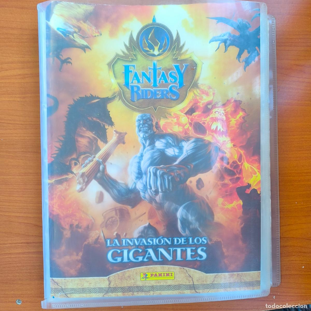 Trading Cards: &Aacute;lbum archivador fantasy riders la invasi&oacute;n de los gigantes con 299 cards