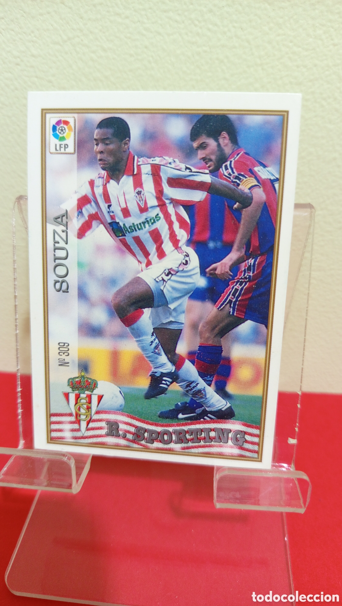 Cartes &agrave; &Eacute;changer: ❇️ CROMO TRADING CARD SOUZA 309 SPORTING DE GIJON 295 1997 1998 97 98 FICHAS LIGA MUNDICROMO ❇️