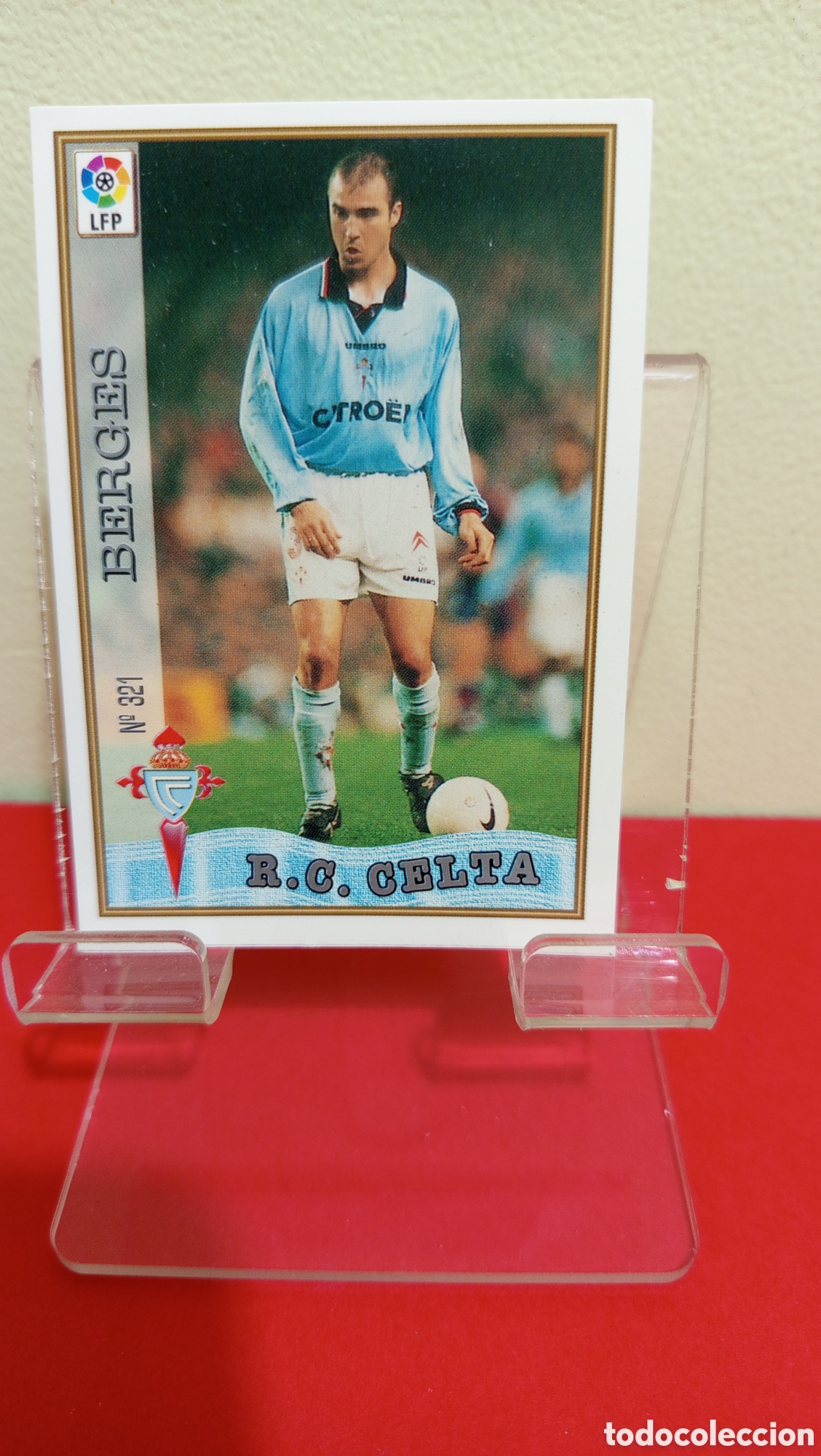 Cartes &agrave; &Eacute;changer: ❇️ CROMO TRADING CARD BERGES CELTA DE VIGO 321 1997 1998 97 98 FICHAS LIGA MUNDICROMO ❇️
