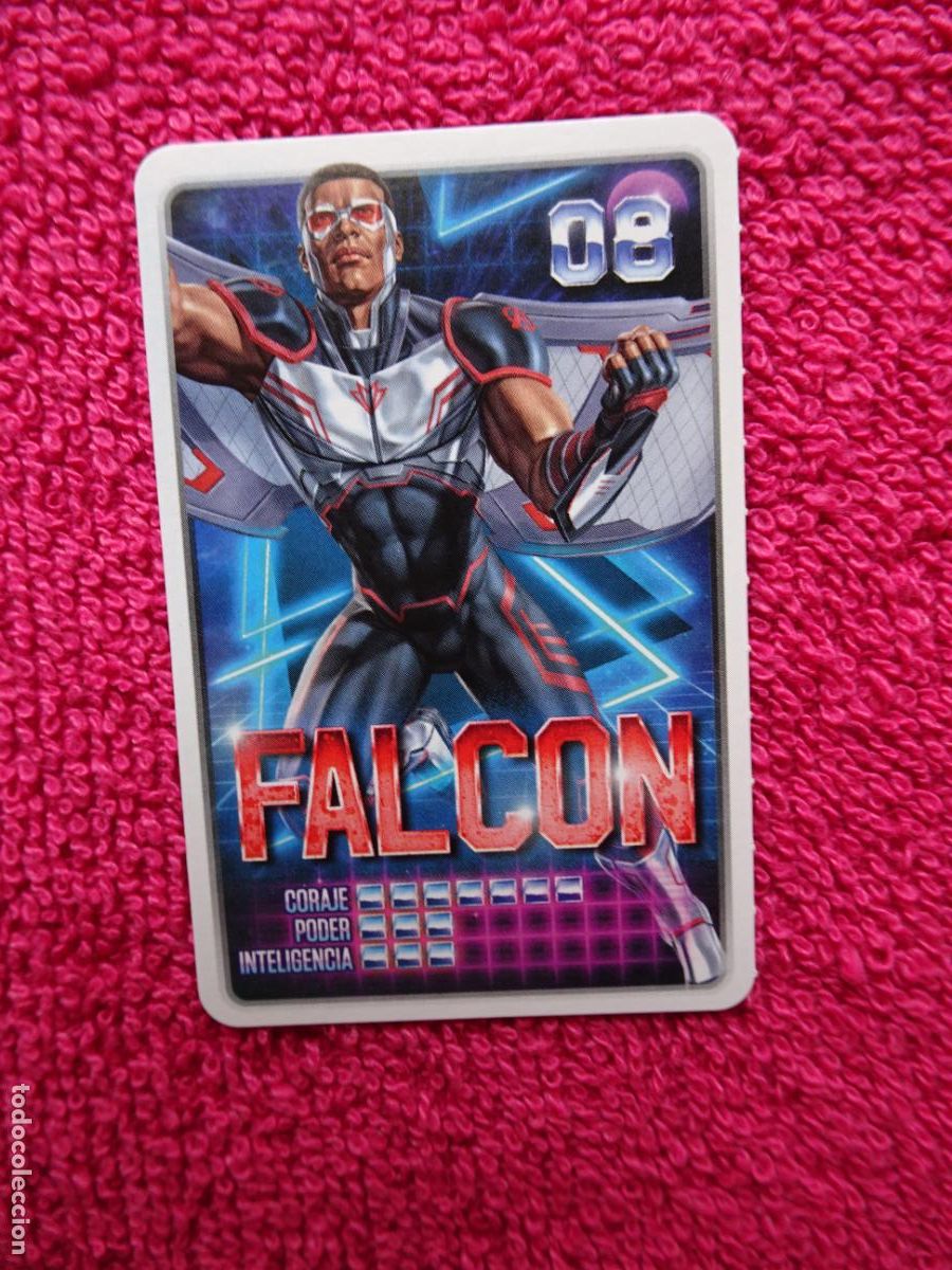 Trading cards: falcon 8 descubre tu poder supermercados carrefour 2022 de marvel - Foto 1