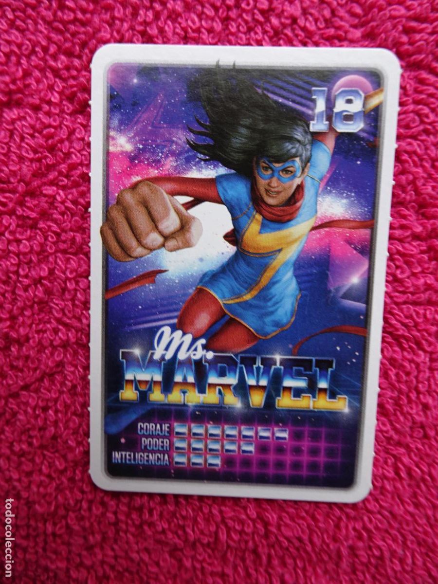 Trading cards: ms. marvel 18 descubre tu poder supermercados carrefour 2022 de marvel - Foto 1
