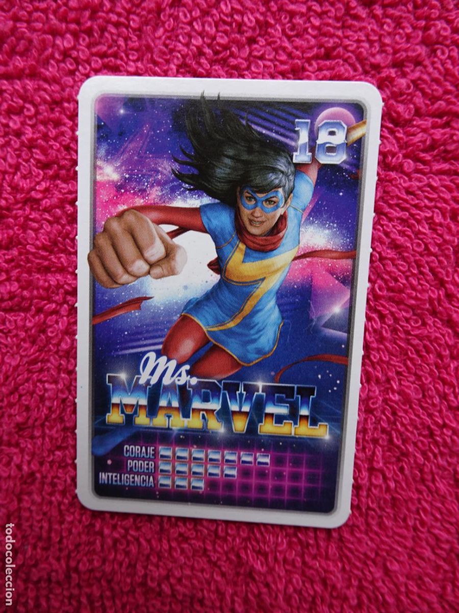 Trading cards: ms. marvel 18 descubre tu poder supermercados carrefour 2022 de marvel - Foto 1