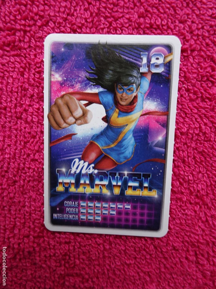 Trading cards: ms. marvel 18 descubre tu poder supermercados carrefour 2022 de marvel - Foto 1
