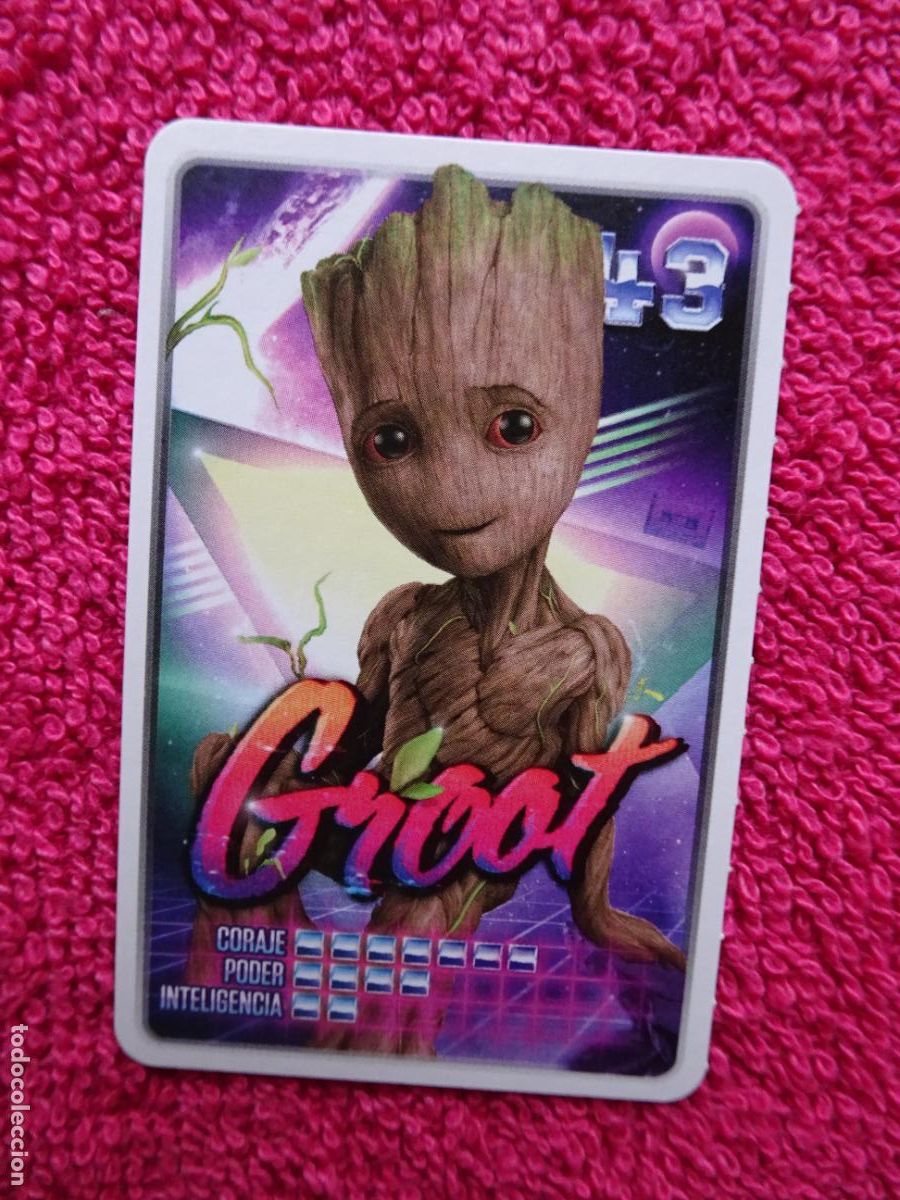Trading cards: groot 43 descubre tu poder supermercados carrefour 2022 de marvel - Foto 1