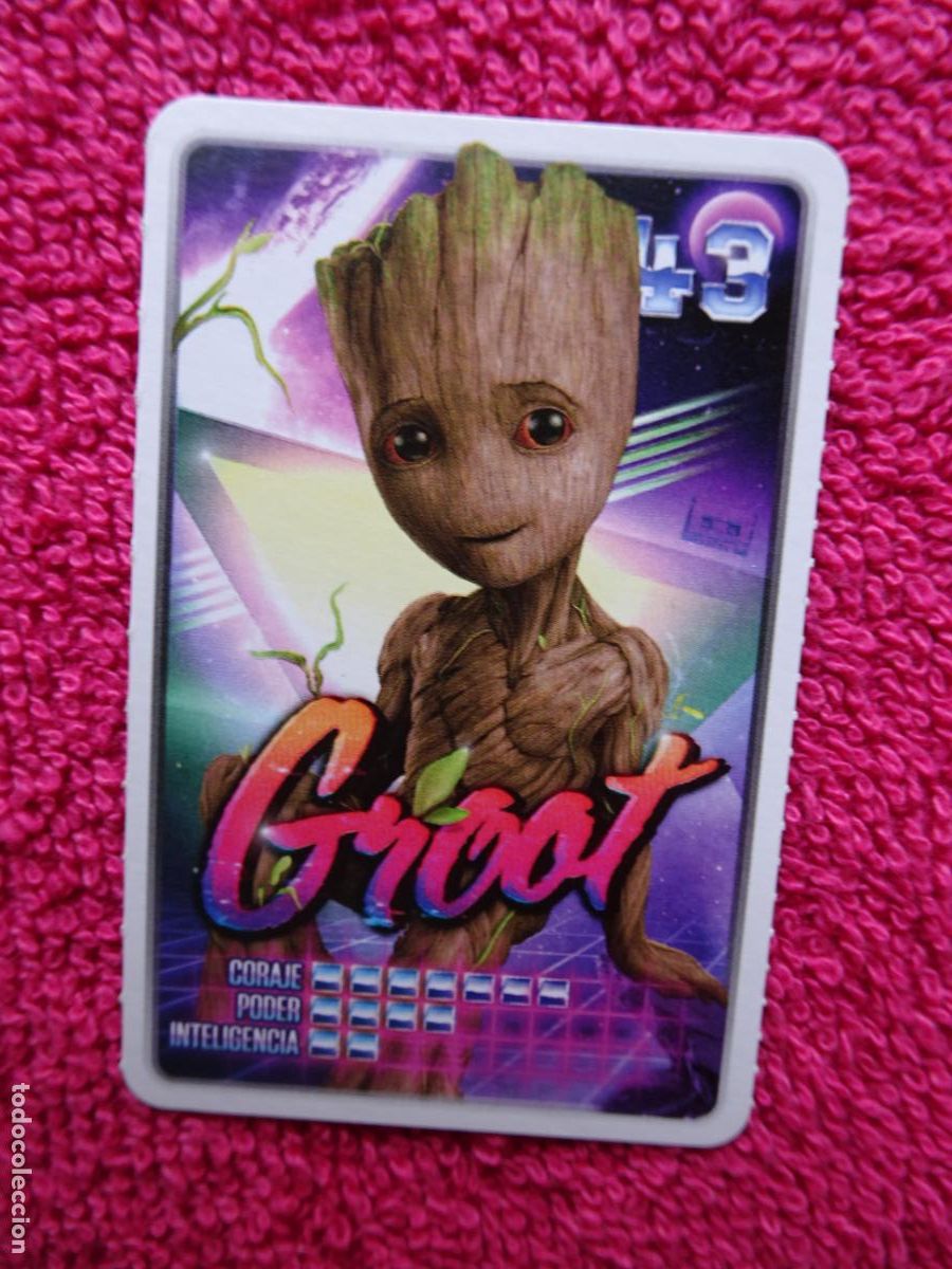 Trading cards: groot 43 descubre tu poder supermercados carrefour 2022 de marvel - Foto 1