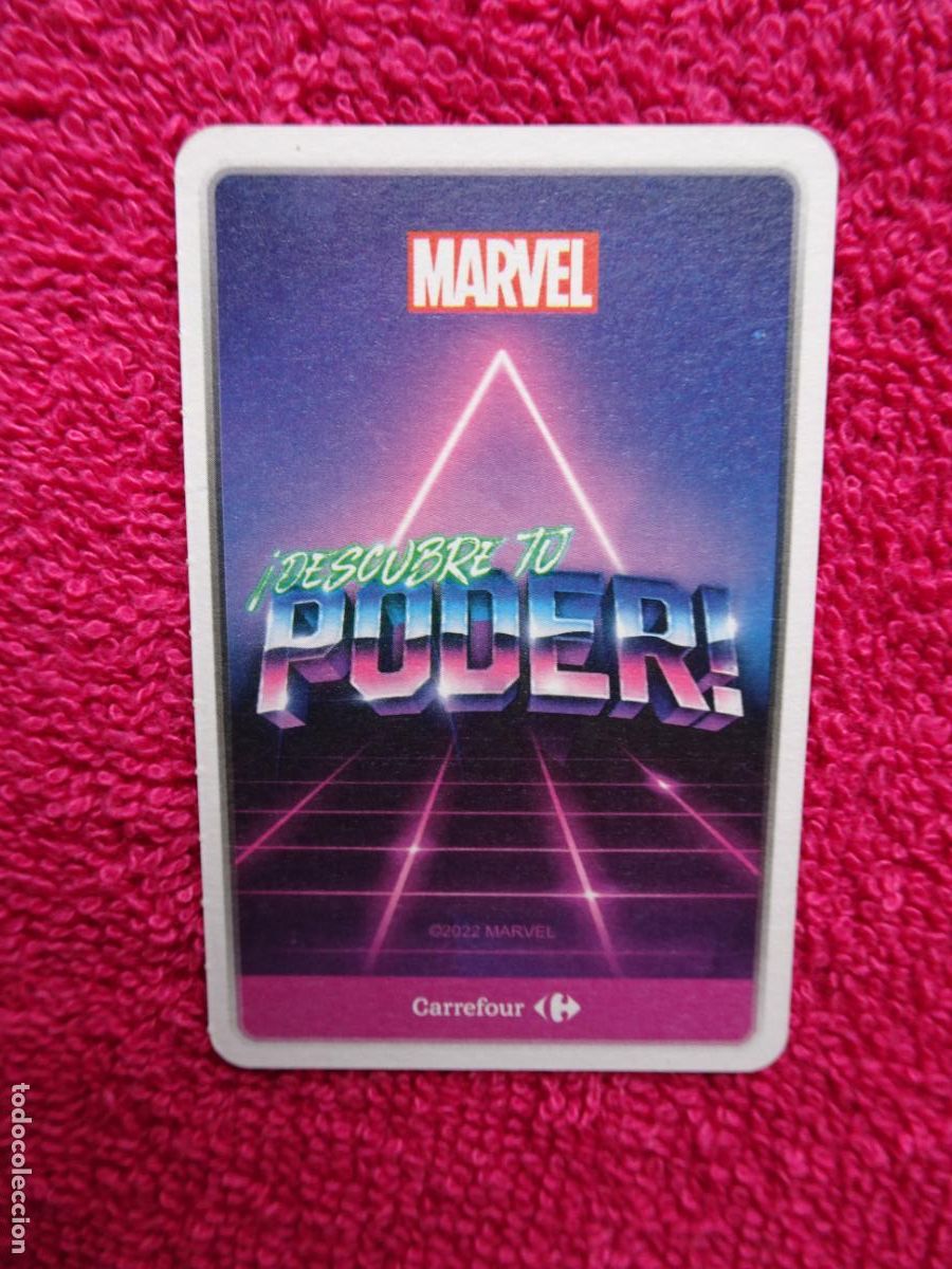 Trading cards: coraje + 3 75 descubre tu poder supermercados carrefour 2022 de marvel - Foto 2