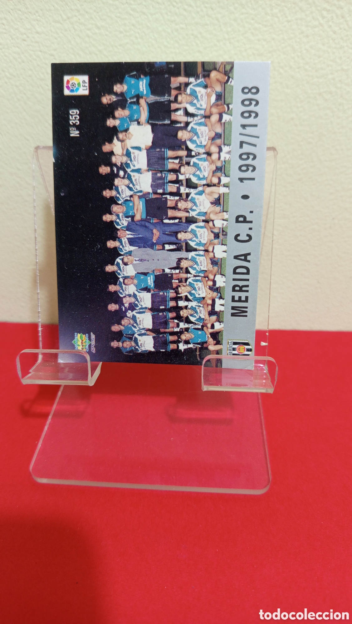 Cartes &agrave; &Eacute;changer: ❇️ CROMO TRADING CARD EQUIPO PLANTILLA M&Eacute;RIDA 359 1997 1998 97 98 FICHAS LIGA MUNDICROMO ❇️