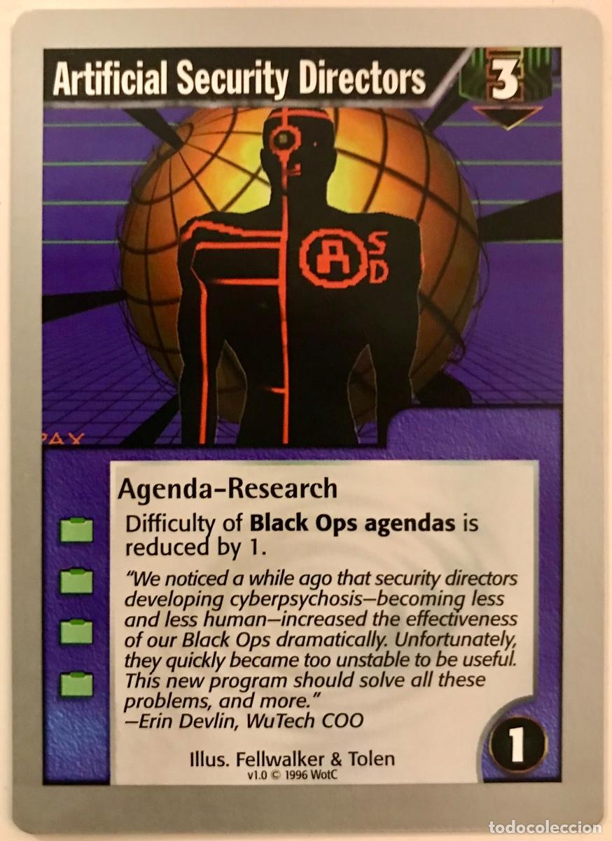 Trading cards: Netrunner - Limited - Artificial Security Directors - Foto 1