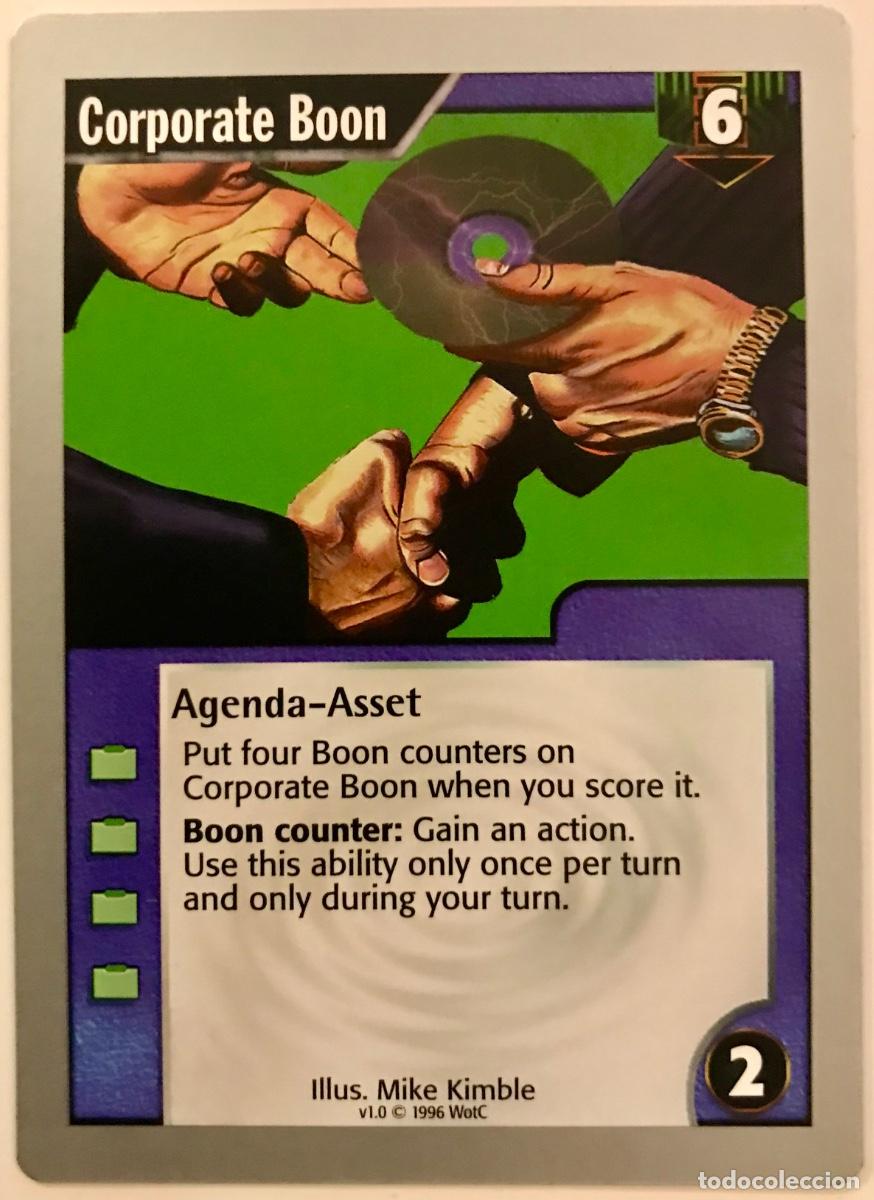 Trading cards: Netrunner - Limited - Corporate Boon - Foto 1