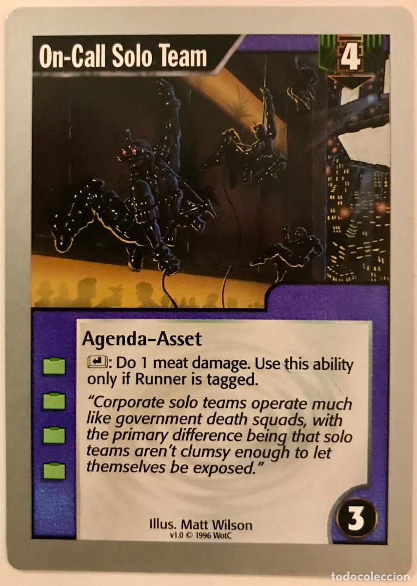 Trading cards: Netrunner - Limited - On-Call Solo Team - Foto 1