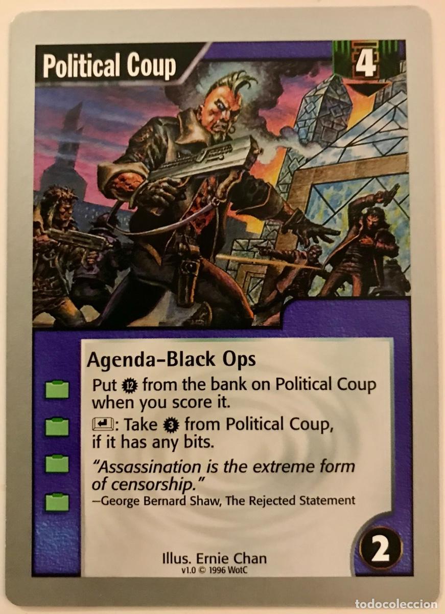 Trading cards: Netrunner - Limited - Political Coup - Foto 1