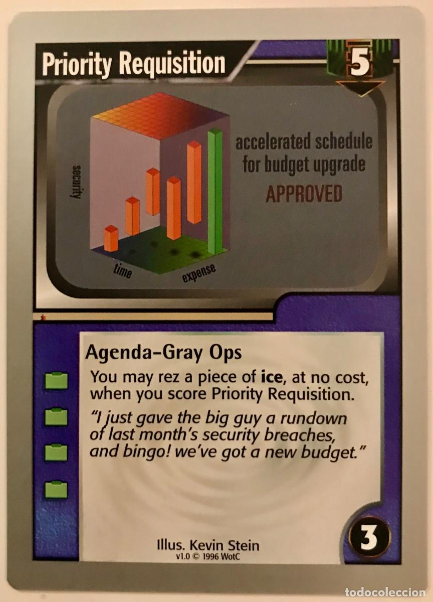 Trading cards: Netrunner - Limited - Priority Requisition - Foto 1