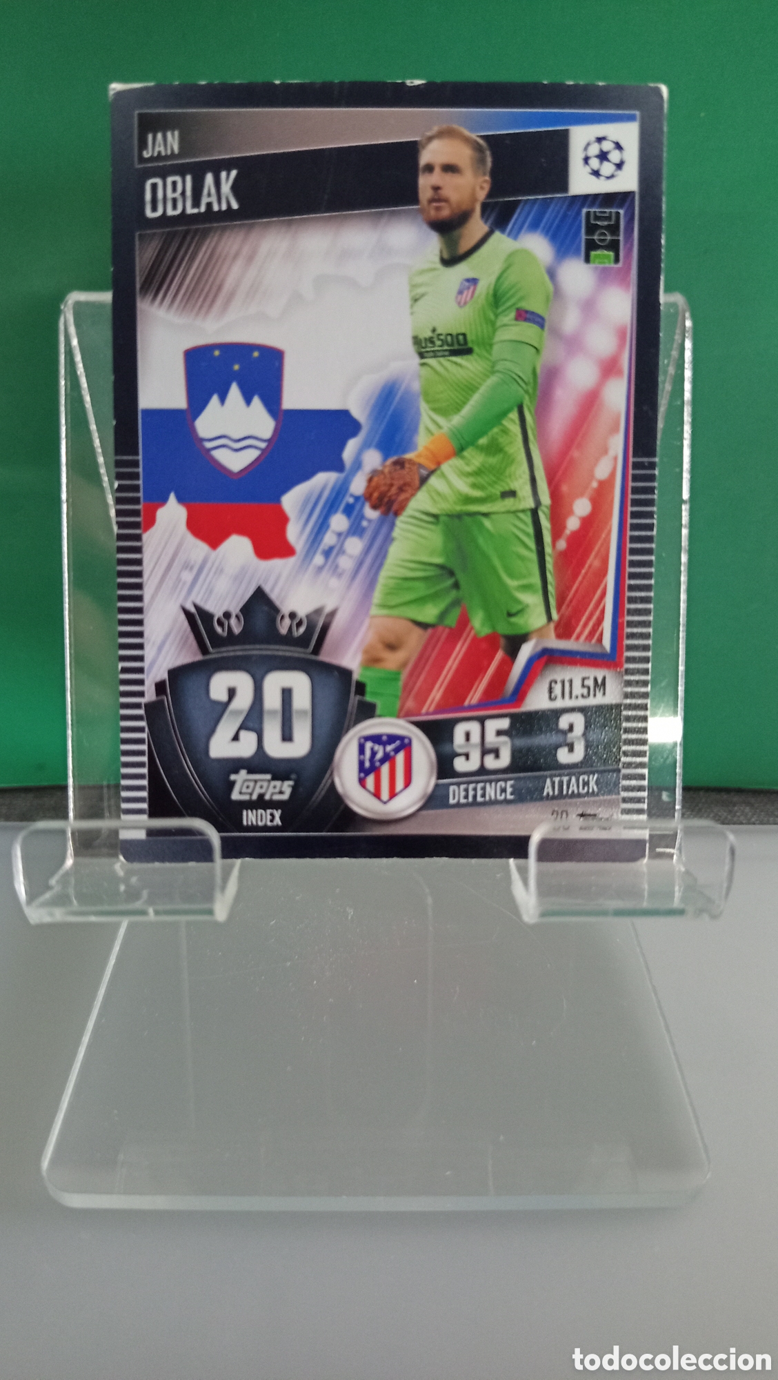 Trading Cards: ❇️ CROMO TRADING CARD OBLAK ATL&Eacute;TICO DE MADRID 20 TOPPS MATCH ATTAX CHAMPIONS 2020 2021 20 21❇️
