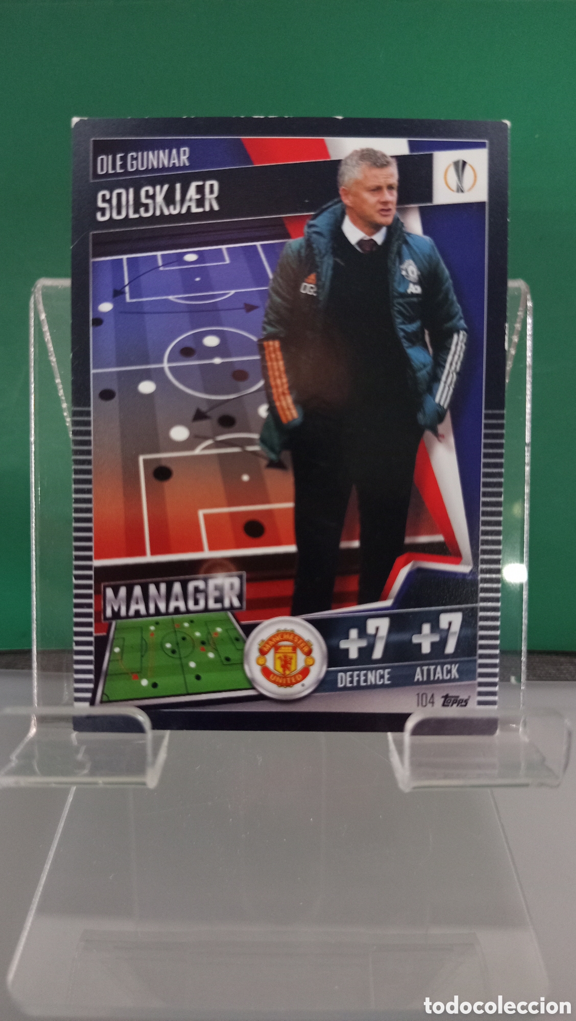 Cartes &agrave; &Eacute;changer: ❇️ CROMO CARD SOLSKJAER MANCHESTER UNITED MANAGER 104 TOPPS MATCH ATTAX CHAMPIONS 2020 2021 20 21❇️