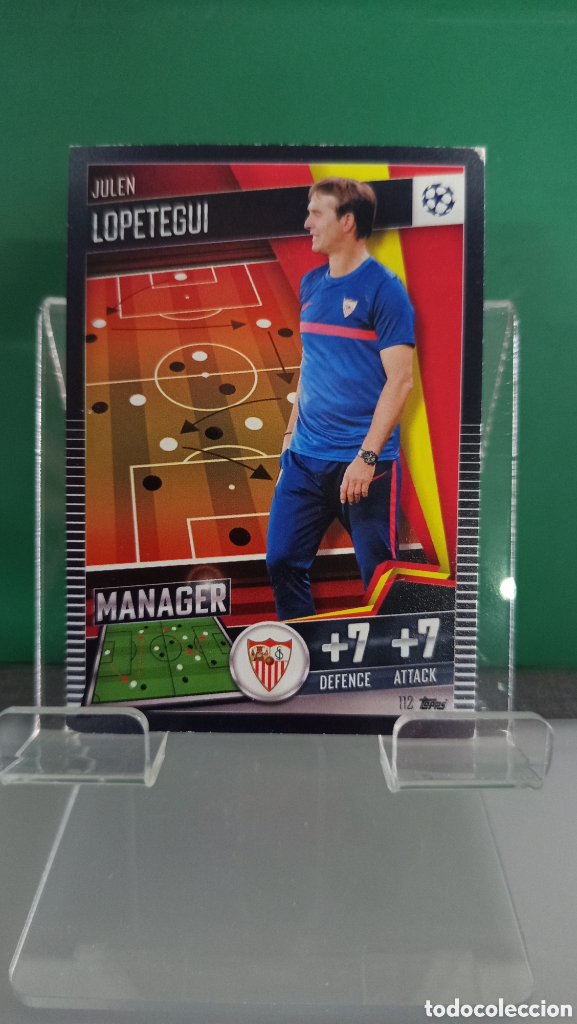 Cartes &agrave; &Eacute;changer: ❇️ CROMO TRADING CARD LOPETEGUI SEVILLA MANAGER 112 TOPPS MATCH ATTAX CHAMPIONS 2020 2021 20 21❇️