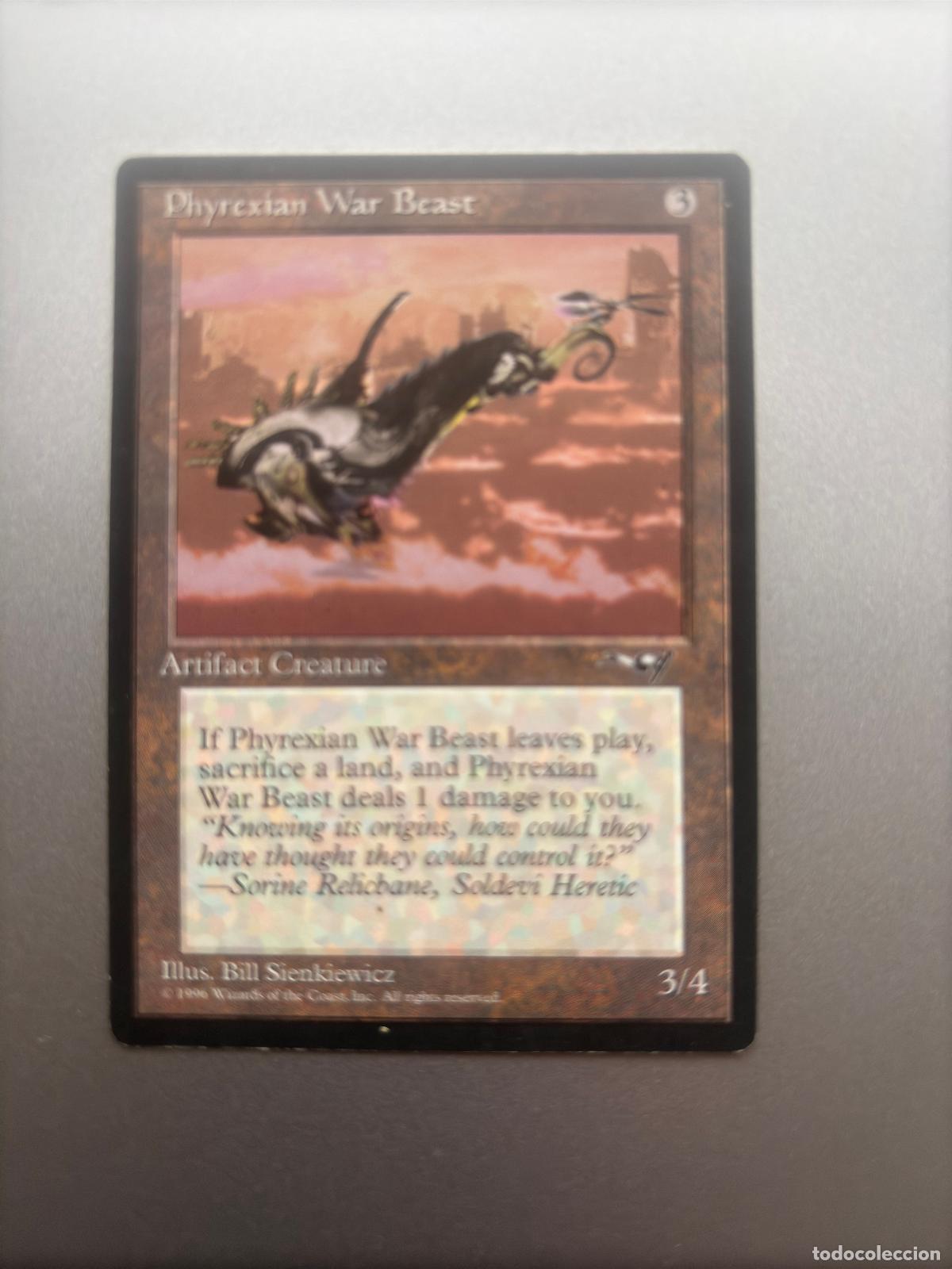 Trading cards: MAGIC THE GATHERING - PHYREXIAN WAR BEAST VERSION 2 ( ALLIANCES ) - Foto 1