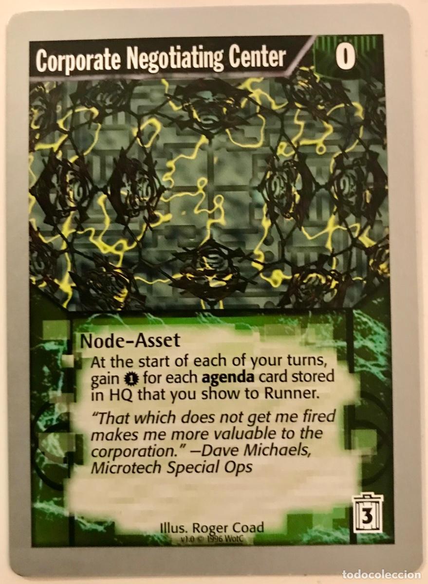 Trading cards: Netrunner - Limited - Corporate Negotiating Center - Foto 1