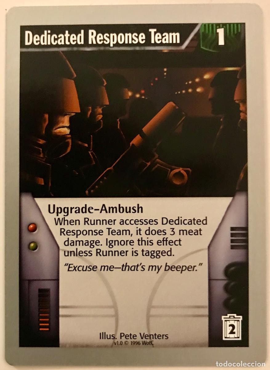 Trading cards: Netrunner - Limited - Dedicated Response Team - Foto 1