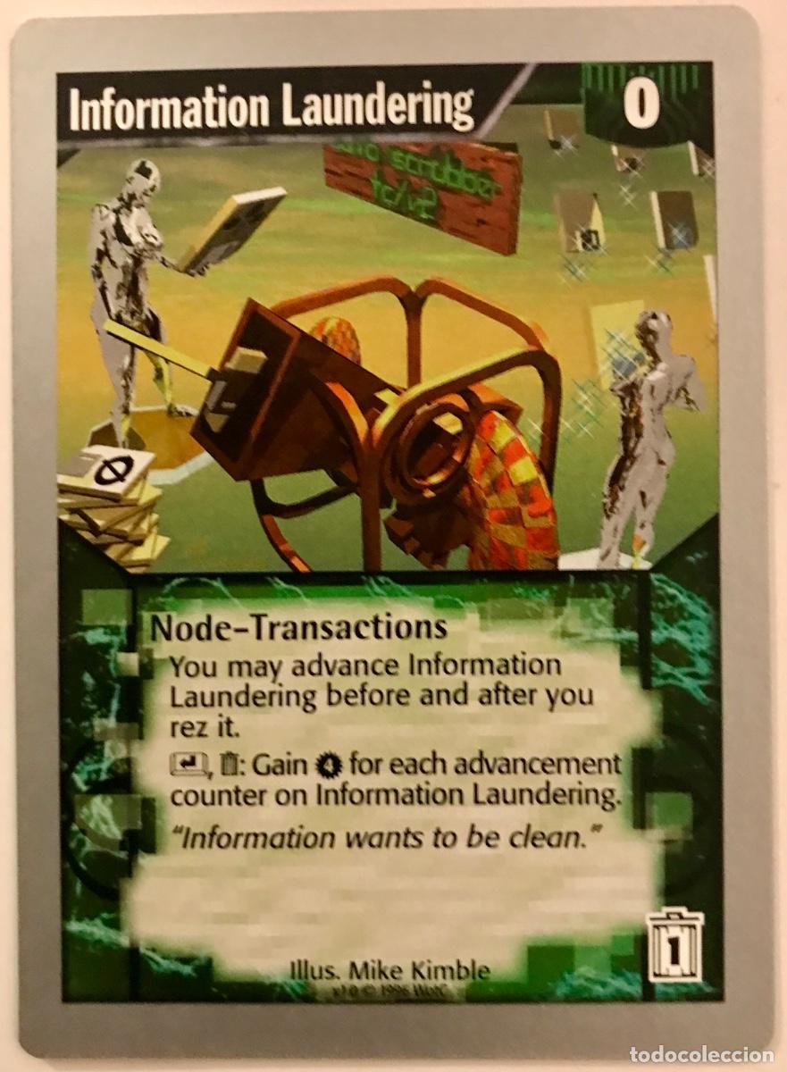 Trading cards: Netrunner - Limited - Information Laundering - Foto 1