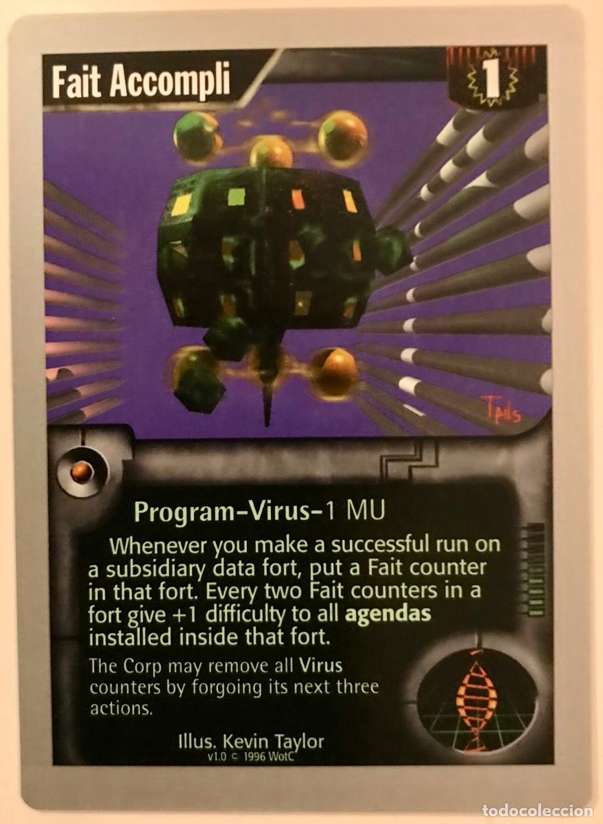 Trading cards: Netrunner - Limited - Fait Accompli - Foto 1
