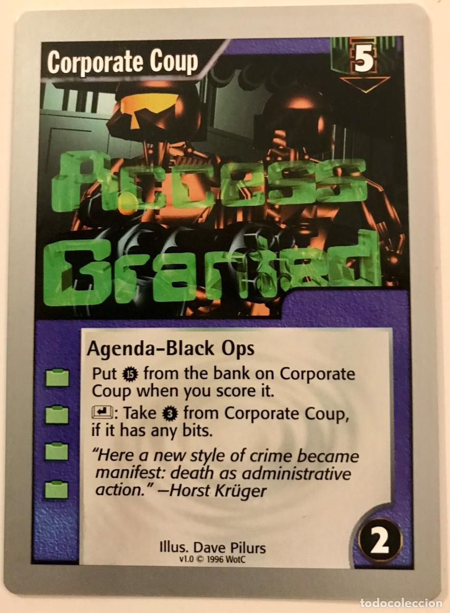 Trading cards: Netrunner - Limited - Corporate Coup - Foto 1