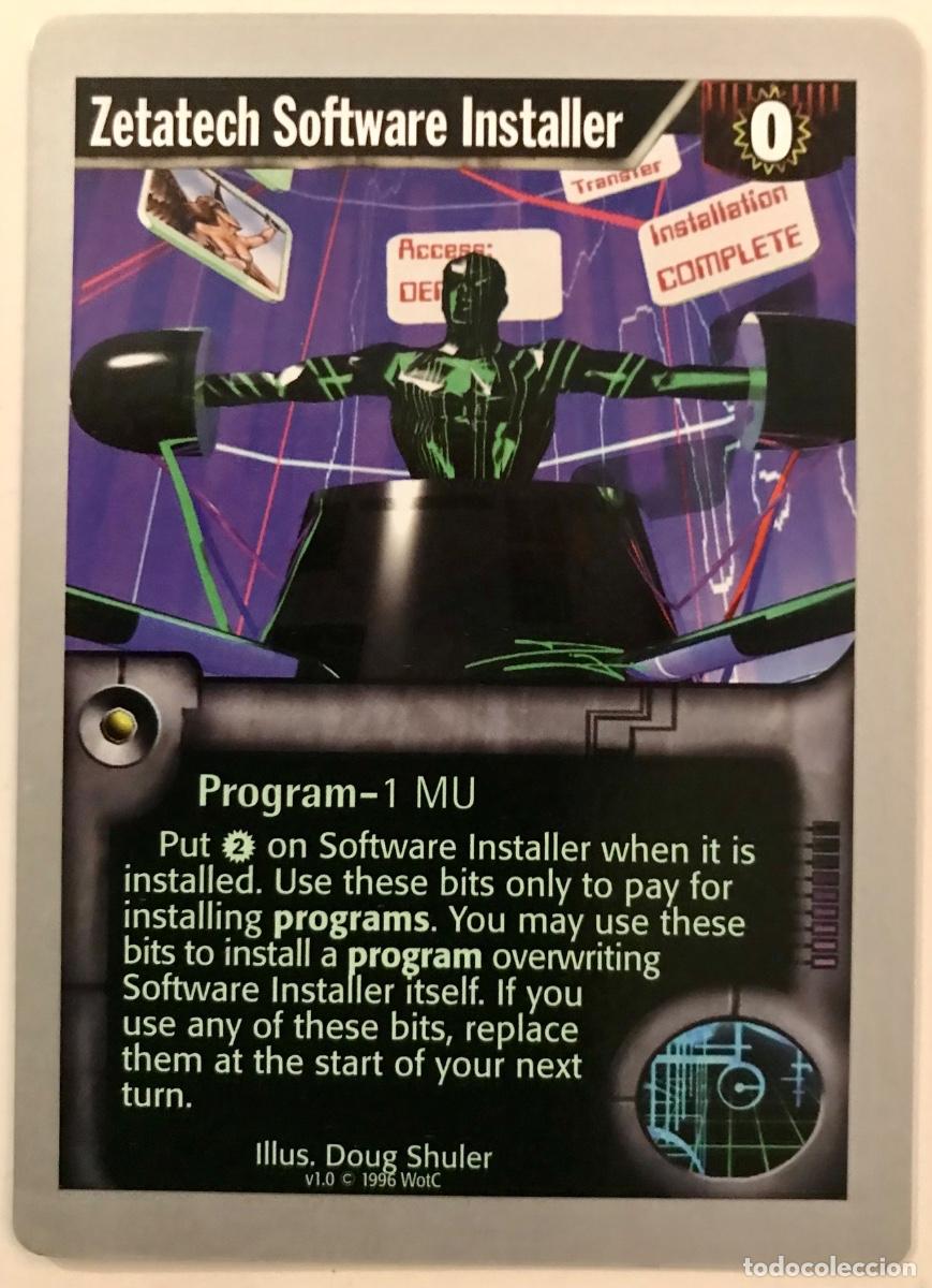 Trading cards: Netrunner - Limited - Zetatech Software Installer - Foto 1