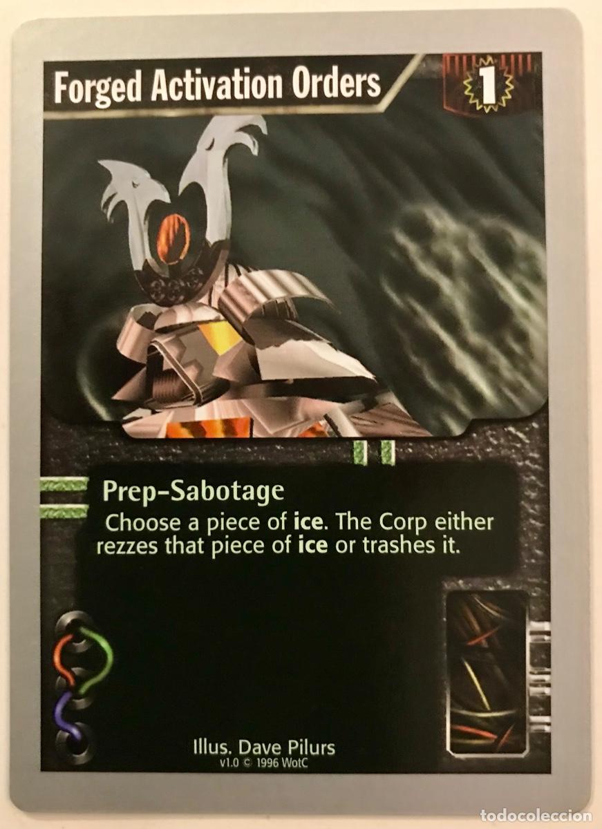 Trading cards: Netrunner - Limited - Forged Activation Orders - Foto 1