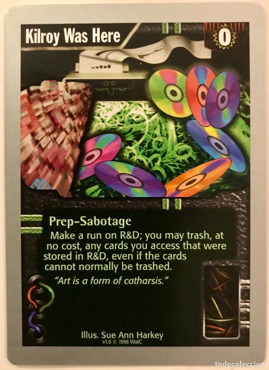 Trading cards: Netrunner - Limited - Kilroy Was Here - Foto 1