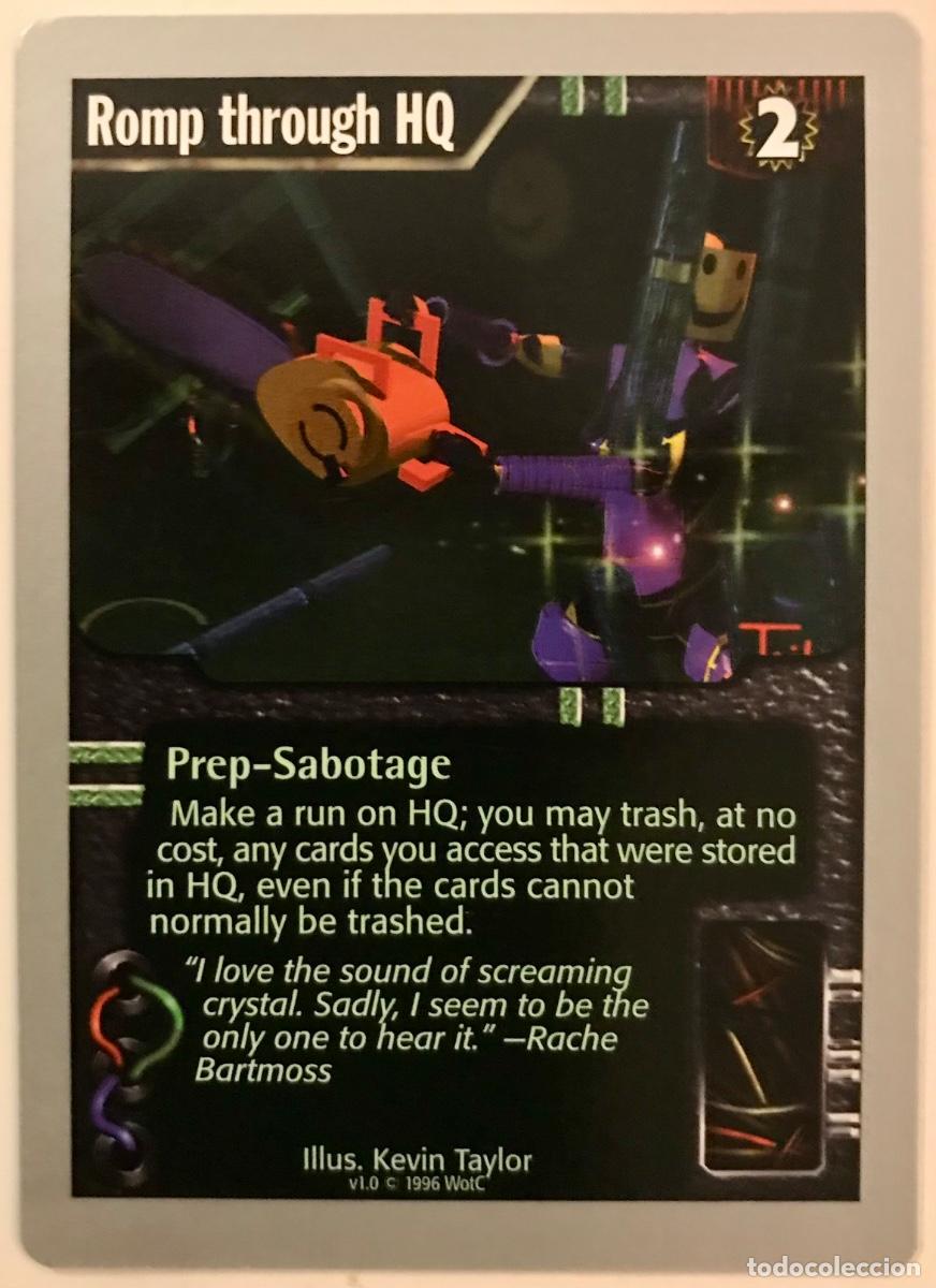 Trading cards: Netrunner - Limited - Romp through HQ - Foto 1