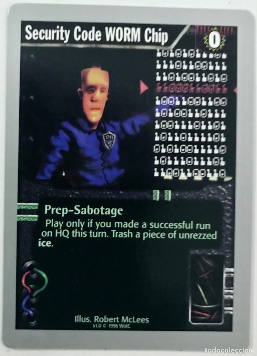 Trading cards: Netrunner - Limited - Security Code WORM Chip - Foto 1