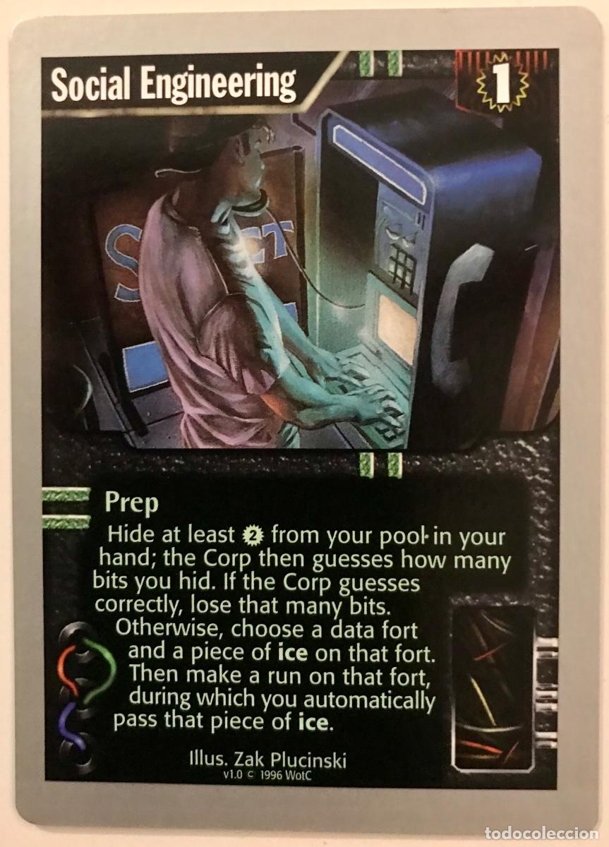 Trading cards: Netrunner - Limited - Social Engineering - Foto 1