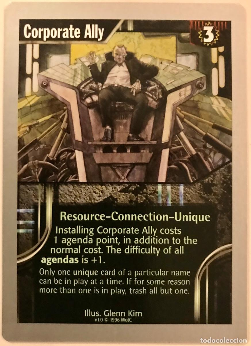 Trading cards: Netrunner - Limited - Corporate Ally - Foto 1