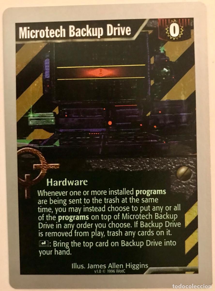 Trading cards: Netrunner - Limited - Microtech Backup Drive - Foto 1