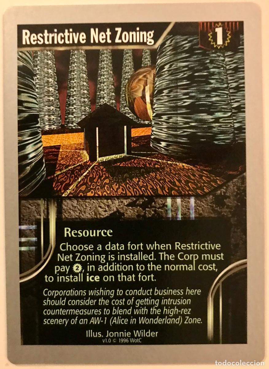 Trading cards: Netrunner - Limited - Restrictive Net Zoning - Foto 1