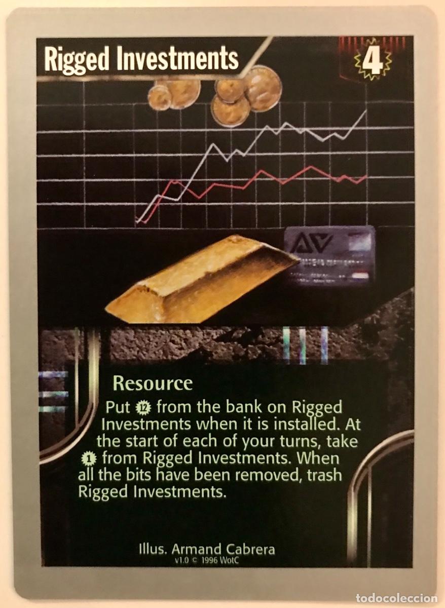 Trading cards: Netrunner - Limited - Rigged Investments - Foto 1