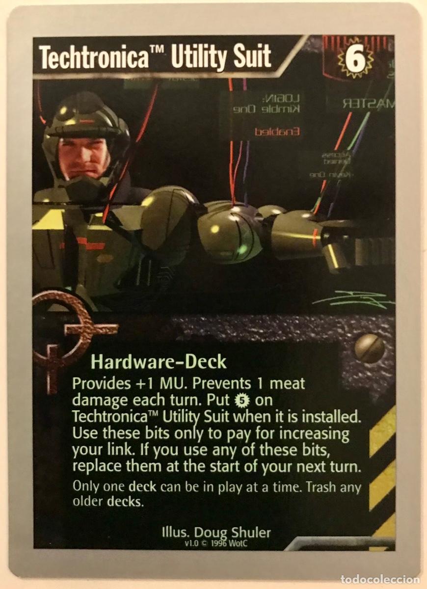 Trading cards: Netrunner - Limited - Techtronica [TM] Utility Suit - Foto 1