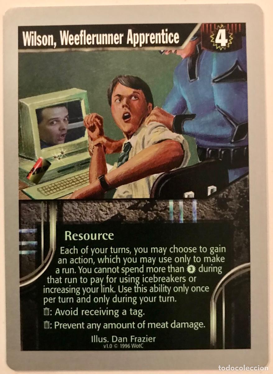 Trading cards: Netrunner - Limited - Wilson, Weeflerunner Apprentice - Foto 1