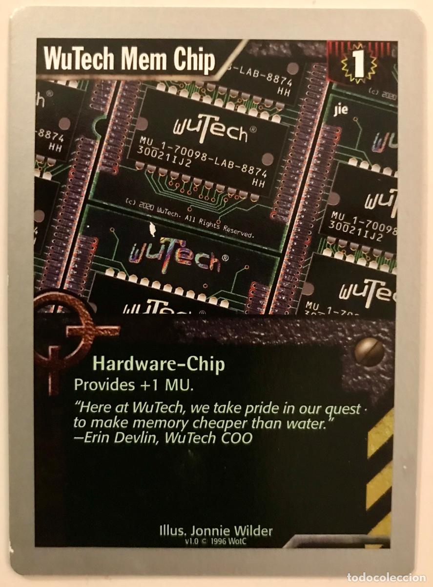 Trading cards: Netrunner - Limited - WuTech Mem Chip - Foto 1