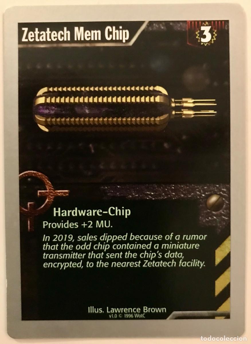 Trading cards: Netrunner - Limited - Zetatech Mem Chip - Foto 1