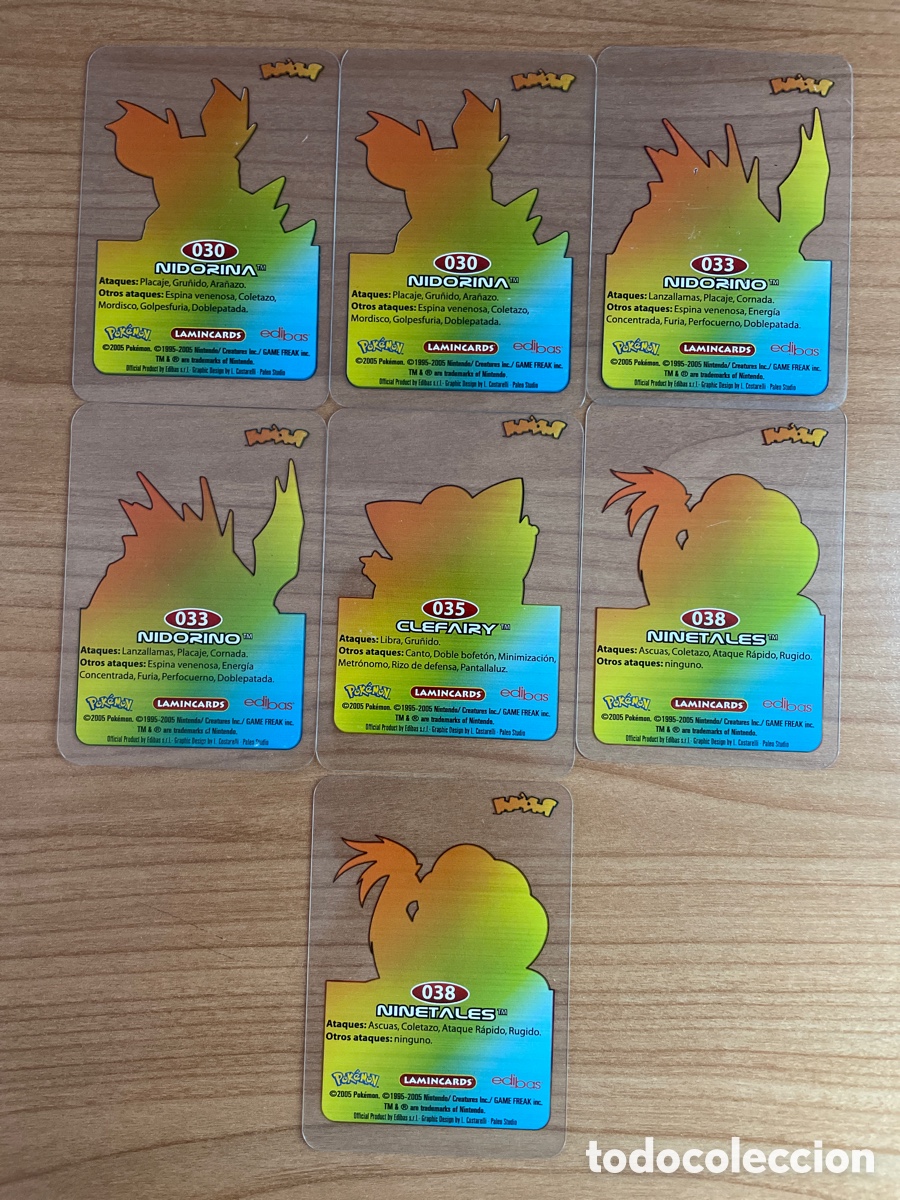 Trading cards: Lote 7 Lamincards Pok&eacute;mon - Foto 2