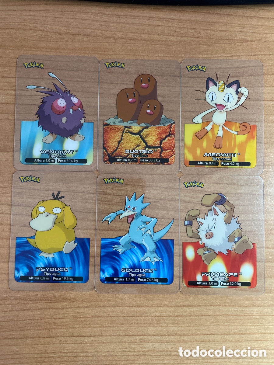 Trading cards: Lote 6 Lamincards Pok&eacute;mon - Foto 1