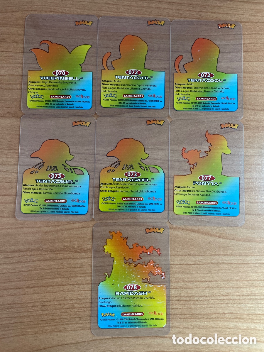 Trading cards: Lote 7 Lamincards Pok&eacute;mon - Foto 2