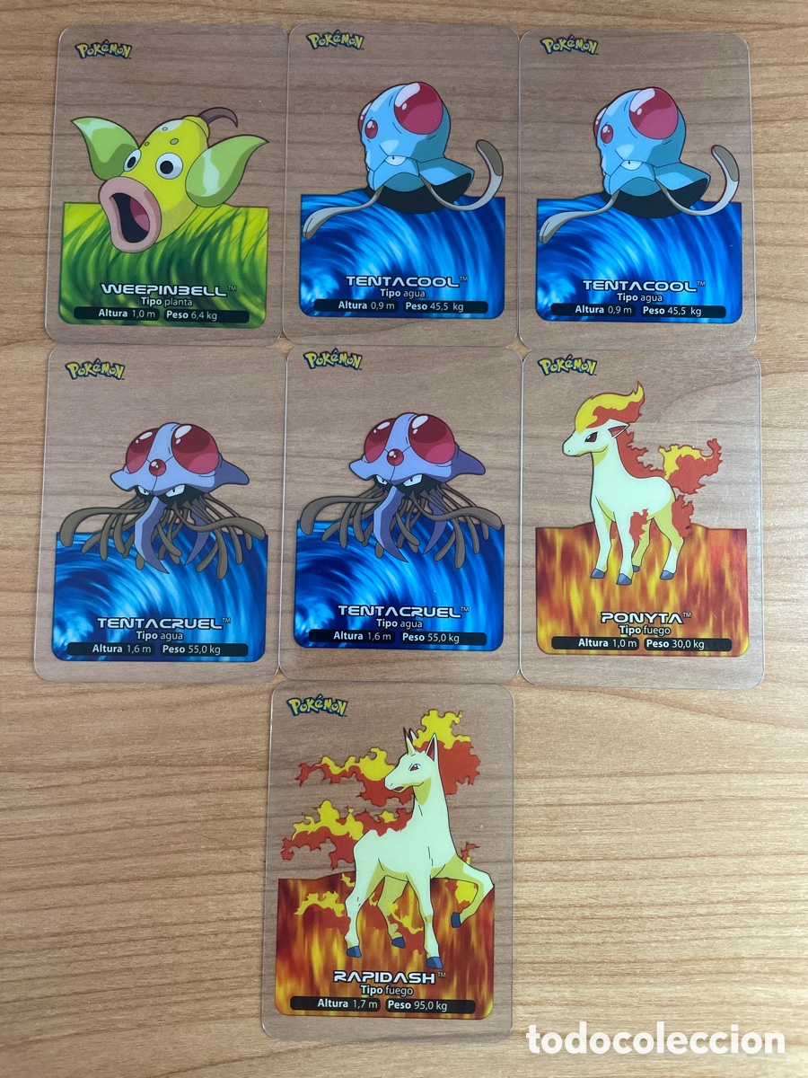 Trading cards: Lote 7 Lamincards Pok&eacute;mon - Foto 1