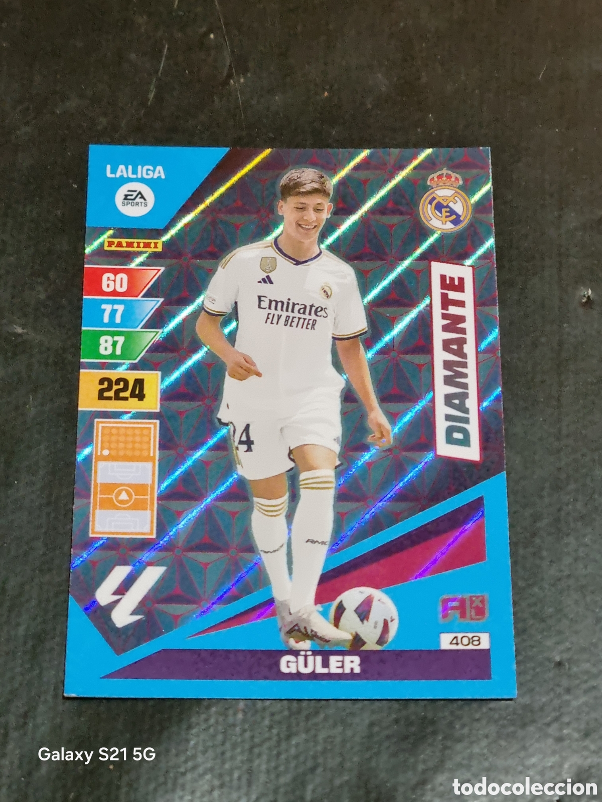 Trading Cards: 408 - GULER REAL MADRID DIAMANTE ADRENALYN 23 24